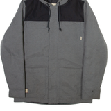 VANS Mens Puffer Jacket Green Nylon Hooded M