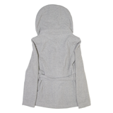 ZARA Womens Overcoat Jacket Grey Wool Hooded XS