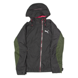 PUMA Womens Rain Jacket Black Hooded UK 12