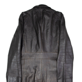 MAX&CO Womens Trench Coat Black Leather UK 8