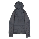 ADIDAS ORIGINALS Womens Puffer Jacket Black Hooded UK 10