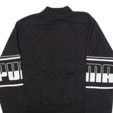 PUMA Womens Track Jacket Black Jersey UK 10