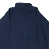 Womens Sweatshirt Blue 1/4 Zip XL