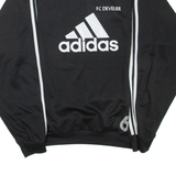 ADIDAS FC Develier Mens Sweatshirt Black Crew Neck L