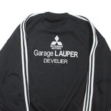 ADIDAS FC Develier Mens Sweatshirt Black Crew Neck L
