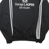 ADIDAS FC Develier Mens Sweatshirt Black Crew Neck L