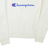CHAMPION REVERSE WEAVE Womens Sweatshirt White Crew Neck S