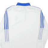 ADIDAS Real Madrid Mens Sweatshirt White 1/4 Zip M