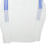 ADIDAS Real Madrid Mens Sweatshirt White 1/4 Zip M