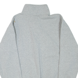 CHAMPION Eco Fleece CCSF Rams Mens Sweatshirt Grey 1/4 Zip USA M