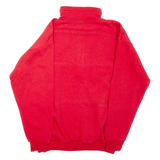 TOP SPIRIT OF SWITZERLAND Mens Sweatshirt Red 1/4 Zip L
