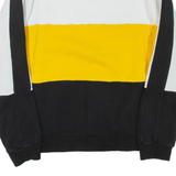 FILA Colourblock Mens Sweatshirt Black Crew Neck M