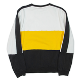 FILA Colourblock Mens Sweatshirt Black Crew Neck M