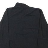 ADIDAS Mens Sweatshirt Black 1/4 Zip S