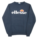 ELLESSE Womens Sweatshirt Blue Crew Neck UK 8