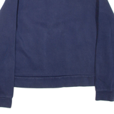 PUMA Womens Sweatshirt Blue 1/4 Zip L