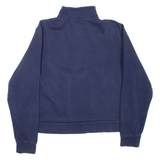 PUMA Womens Sweatshirt Blue 1/4 Zip L