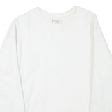 CHAMPION REVERSE WEAVE Womens Sweatshirt White Crew Neck L
