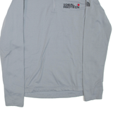 THE NORTH FACE Womens Sweatshirt Grey 1/4 Zip L