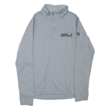 THE NORTH FACE Womens Sweatshirt Grey 1/4 Zip L