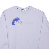 CHAMPION Womens Sweatshirt Purple Crew Neck M
