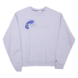 CHAMPION Womens Sweatshirt Purple Crew Neck M