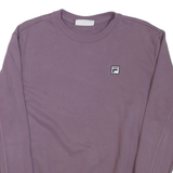 FILA Womens Sweatshirt Purple Crew Neck L