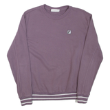 FILA Womens Sweatshirt Purple Crew Neck L