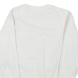 GUESS Mens Sweatshirt White Crew Neck S
