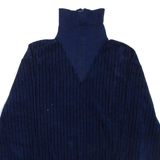 Mens Sweatshirt Blue 1/4 Zip S