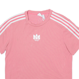 ADIDAS Womens T-Shirt Pink UK 8