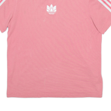 ADIDAS Womens T-Shirt Pink UK 8