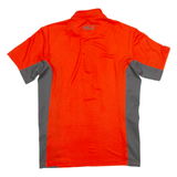 JACK WOLFSKIN Mens Jersey Orange 1/4 Zip L