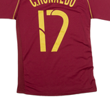 Portugal Ronaldo Football Mens T-Shirt Red V-Neck XS