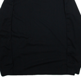 NIKE Mens T-Shirt Black Long Sleeve XS