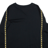 NIKE Mens T-Shirt Black Long Sleeve XS