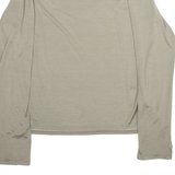 THE NORTH FACE Womens T-Shirt Brown Long Sleeve L