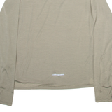 THE NORTH FACE Womens T-Shirt Brown Long Sleeve L