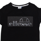 ELLESSE Womens T-Shirt Black XS