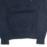 TOMMY HILFIGER Mens Jumper Blue Tight Knit M