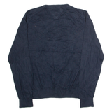 TOMMY HILFIGER Mens Jumper Blue Tight Knit M