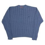 CHAPS Mens Jumper Blue Tight Knit L