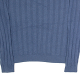 CHAPS Mens Jumper Blue Tight Knit L