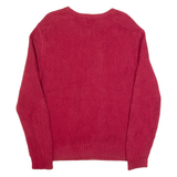 NAUTICA Mens Jumper Red Chunky Knit L