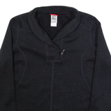 THE NORTH FACE Womens Fleece Black Button Neck L