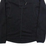 THE NORTH FACE Womens Fleece Black Button Neck L