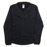 THE NORTH FACE Womens Fleece Black Button Neck L