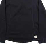 THE NORTH FACE Womens Fleece Black Button Neck L