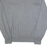 CALVIN KLEIN Mens Jumper Grey V-Neck Tight Knit L