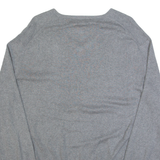 CALVIN KLEIN Mens Jumper Grey V-Neck Tight Knit L